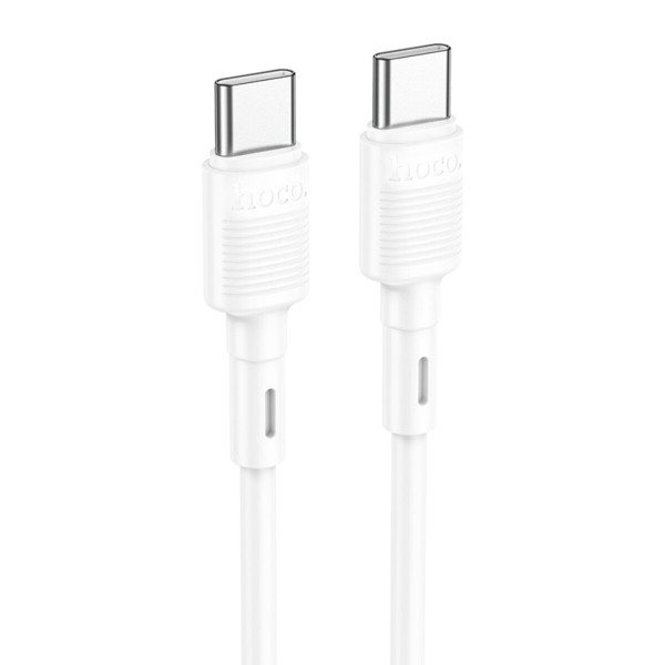 Кабель HOCO X83 Type-C to Type-C Victory 60W charging data cable White