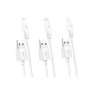 Кабель HOCO X1 USB to iP+Type-C+Micro 2.1A, 1m, PVC, PVC connectors, White