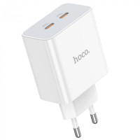 Мережевий зарядний пристрій HOCO C108A Leader PD35W dual port(2C) charger White