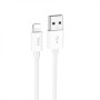 Кабель HOCO X87 Magic silicone charging data cable for iP White