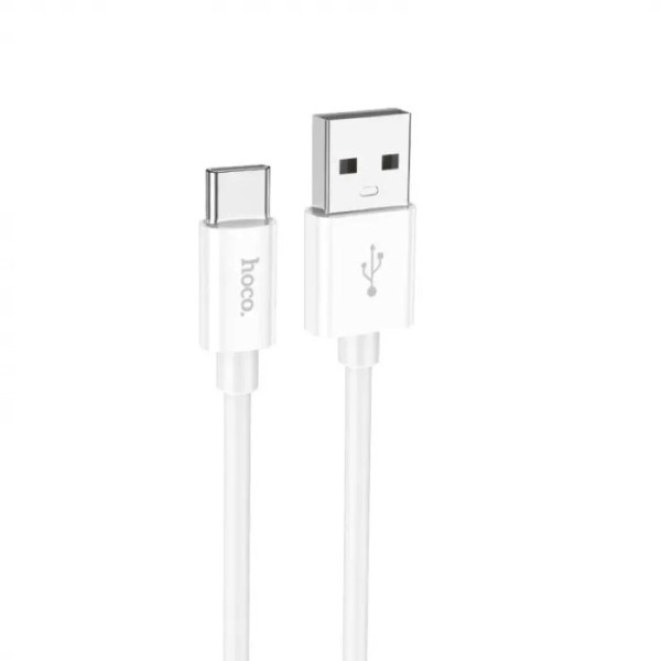 Кабель HOCO X87 Magic silicone charging data cable for Type-C White
