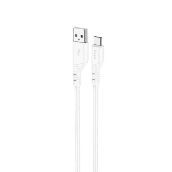 Кабель HOCO X97 Crystal color silicone charging data cable Type-C white