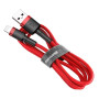Кабель Baseus Cafule Cable USB For Lightning 1.5A 2m Red+Red