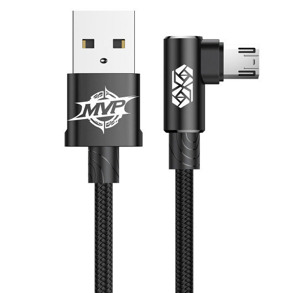 Кабель Baseus MVP Elbow Type Cable USB For Micro 1.5A 2m Black