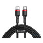 Кабель Baseus Cafule USB Cable Type-C-Type-C 3A 2m Red+Black