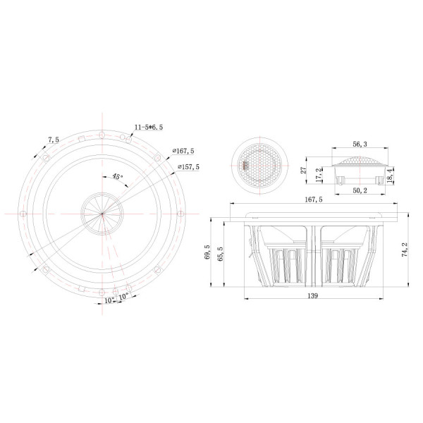 Компонентна акустика MTX TX8652
