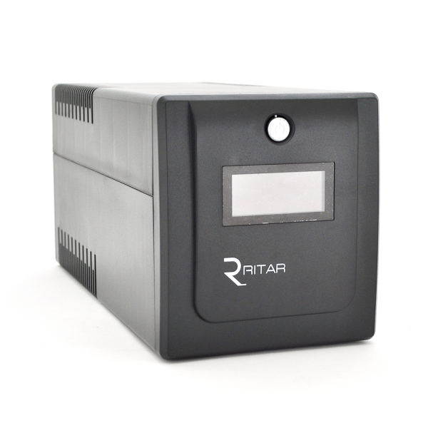 ДБЖ Ritar RTP1000 (600W) Proxima-D, LCD, AVR, 3st, 4xSCHUKO socket, 2x12V7Ah, plastik Case ( 460 x 225 X 245 ) 9,4 кг Q2