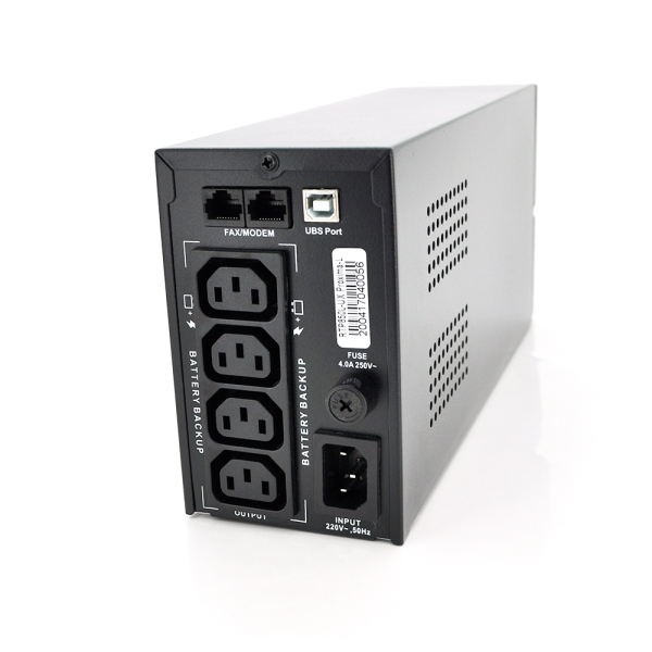 ДБЖ Ritar RTP850L-UX-IEC (510W) Proxima-L, LED, AVR, 3st, USB, 4xIEC-320 C14, 145-290Vac, 1x12V9Ah, plastik Case (314 x 97 X 143) 5,8 кг Q4