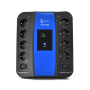 ДБЖ Ritar U-Smart-1000  (600W), LED, AVR, 3st, 8xSCHUKO socket, 1x12V9Ah, USB x2, RJ45, plastik Case ( )  Q2