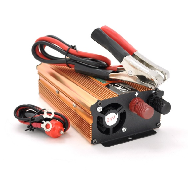 Інвертор напруги Voltronic, 1500ВА(900Вт), 24 / 220V, approximated, 1 універсальна розетка, клеми + USB