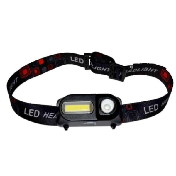 Налобний Ліхтарик Bailong BL 1804A COB XPE + сенсор, корпус-пластик, водостійкий, ударостійкий, 18650 акумулятор СЗУ, BOX