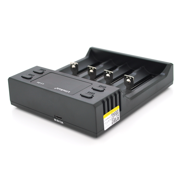 Зарядний пристрій універсальний Liitokala Lii-S4, 4 канали, LCD дисплей, підтримує Li-ion, Ni-MH і Ni-Cd AA (R6), ААA (R03), AAAA, С (R14)