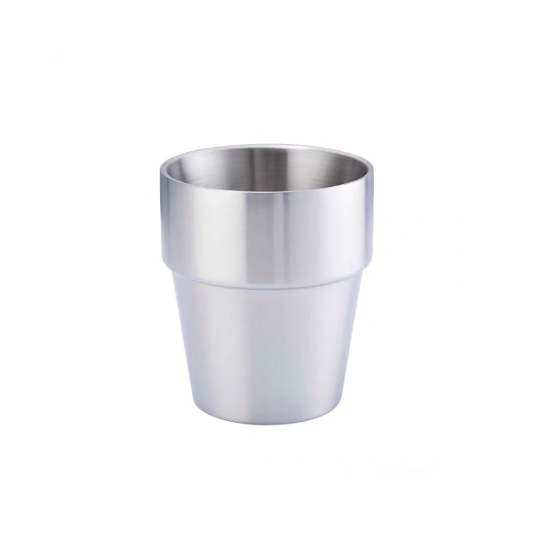 Стакан зі сталі, об'ем 300ml, рифлений