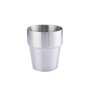 Стакан зі сталі, об'ем 300ml, рифлений