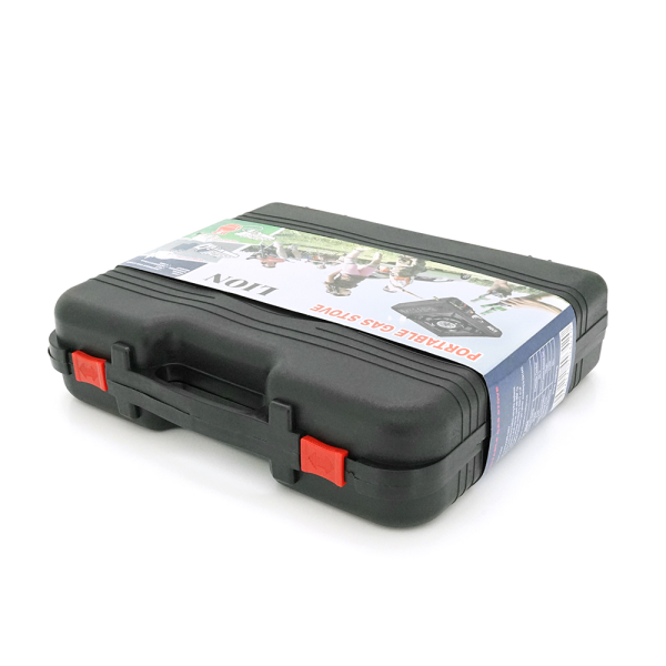 Портативна газова плита SEAROCK, під газові балони бутан та пропан-бутан, Red, Box