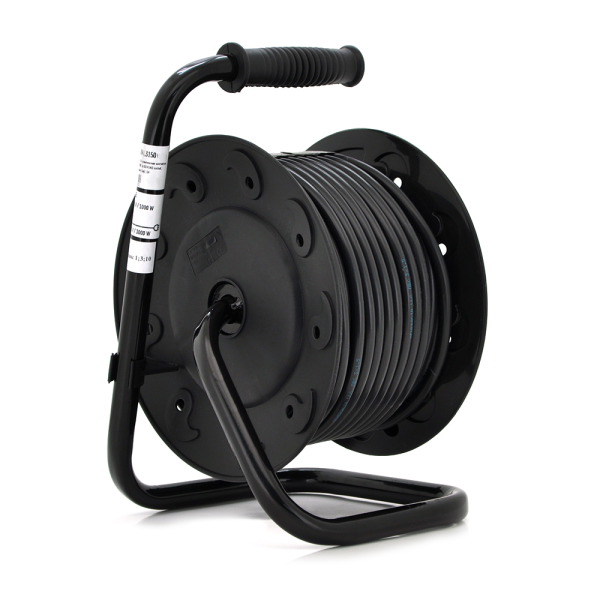 Подовжувач на котушці MERLION  2х2,5, 10 м, 16А, 220В, 4xSCHUKO socket, кабель нг-LS, Q4