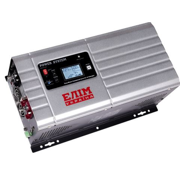 ДБЖ правильна синусоїда Елім Україна ПНК-12-2000П (2000Вт), 12V під зовнішній АКБ, струм заряду 25A