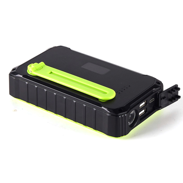 Powerbank WKDT-083 12000mAh, з ручним приводом DC: 5V/2.1A, 2*USB, LED, чорний