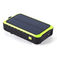 Powerbank WKDT-083 12000mAh, з ручним приводом DC: 5V/2.1A, 2*USB, LED, чорний