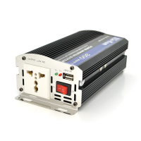 Інвертор напруги Su-kam SU300(250Вт), 12/220V, approximated, 1 універсальна розетка, крокодили+АЗУ, 1 USB вихід