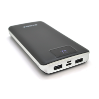 Powerbank SYROX PB-107, 20000mAh, чорний/білий, Blister