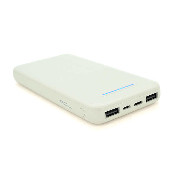 Powerbank ACL PW-43 10000mAh, чорний/білий, Box