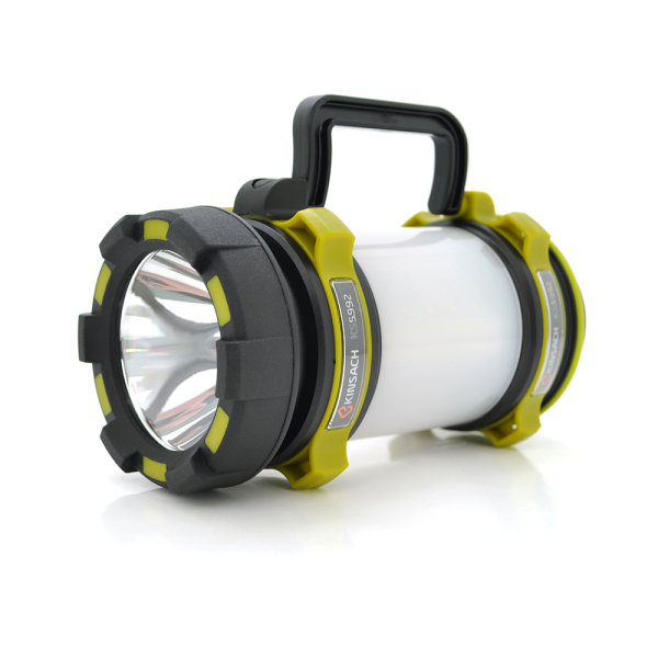 Ліхтар переносний KS-5992, 4 режими, вбудований акум, корпус пластмас, роз'єм USB+micro, Box