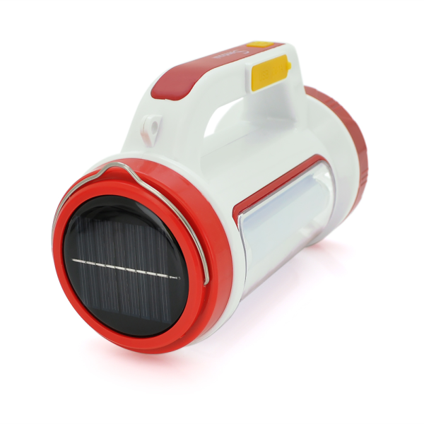 Ліхтар переносний Q-TL112+Solar, 3+2 режими, вбудований акум, корпус міцний пластмас, USB кабель, Box