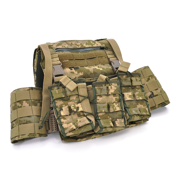 Плитоноска Good Quality, 3 кишені під магазини, Piksel