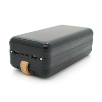 PowerBank Bix-50000mAh, Input:MicroUSB+Type-C, Output:4USB/Type-C/MicroUSB/Lightning, QC22.5W/PD20W, чорний