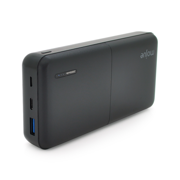 PowerbankTtec Mojue 20000mAh, Output: USB/Type-C/microUSB, 20W, чорний