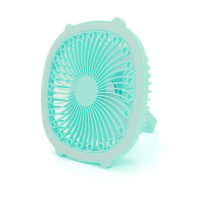 Портативний вентилятор Gentle Breeze, 3 режими швидкості + 2 режими світла, вбудований акумулятор, Mix color, Box